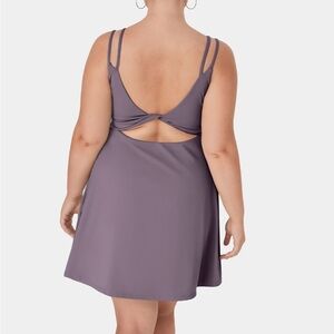 HALARA Everyday Cloudful Double Straps Backless Twisted 2 Piece Flipped Dress 1X